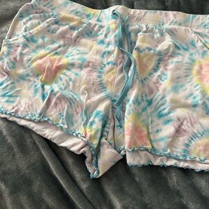 Colorful Tie-Dye Women's Pajama Shorts
